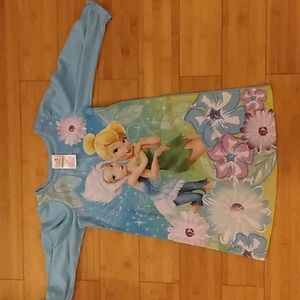Disney Tinkerbell Girls Long Sleeve Nightgown